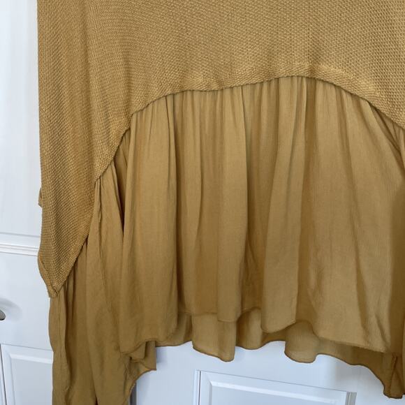 Made In Italy Women's Oversize Mix Media Top Sz 10 Lagenlook Boho Coastal - Picture 13 of 16